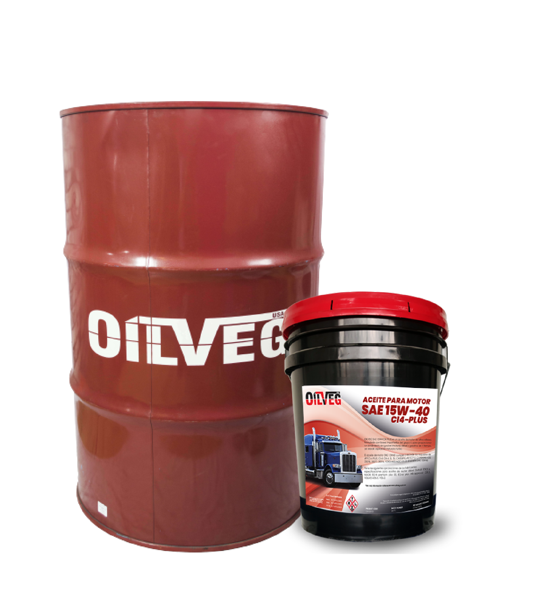 oilveg engine oil sae 15w40ci-4plus-21