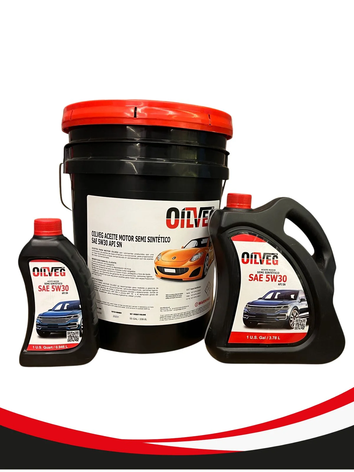 ACEITE MOTOR GASOLINA  SEMISINTÉTICO SAE 5W30 API SN