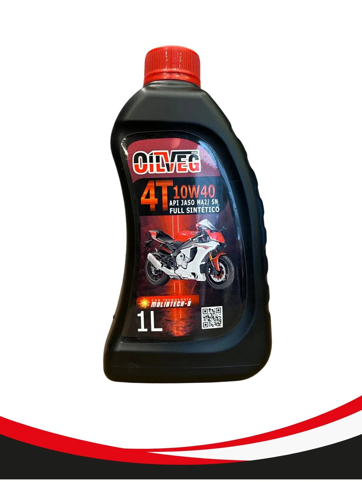 ACEITE LUBRICANTE PARA MOTOS 4T 10W40 API JASO MA2 /SN FUL SINTÉTICO 