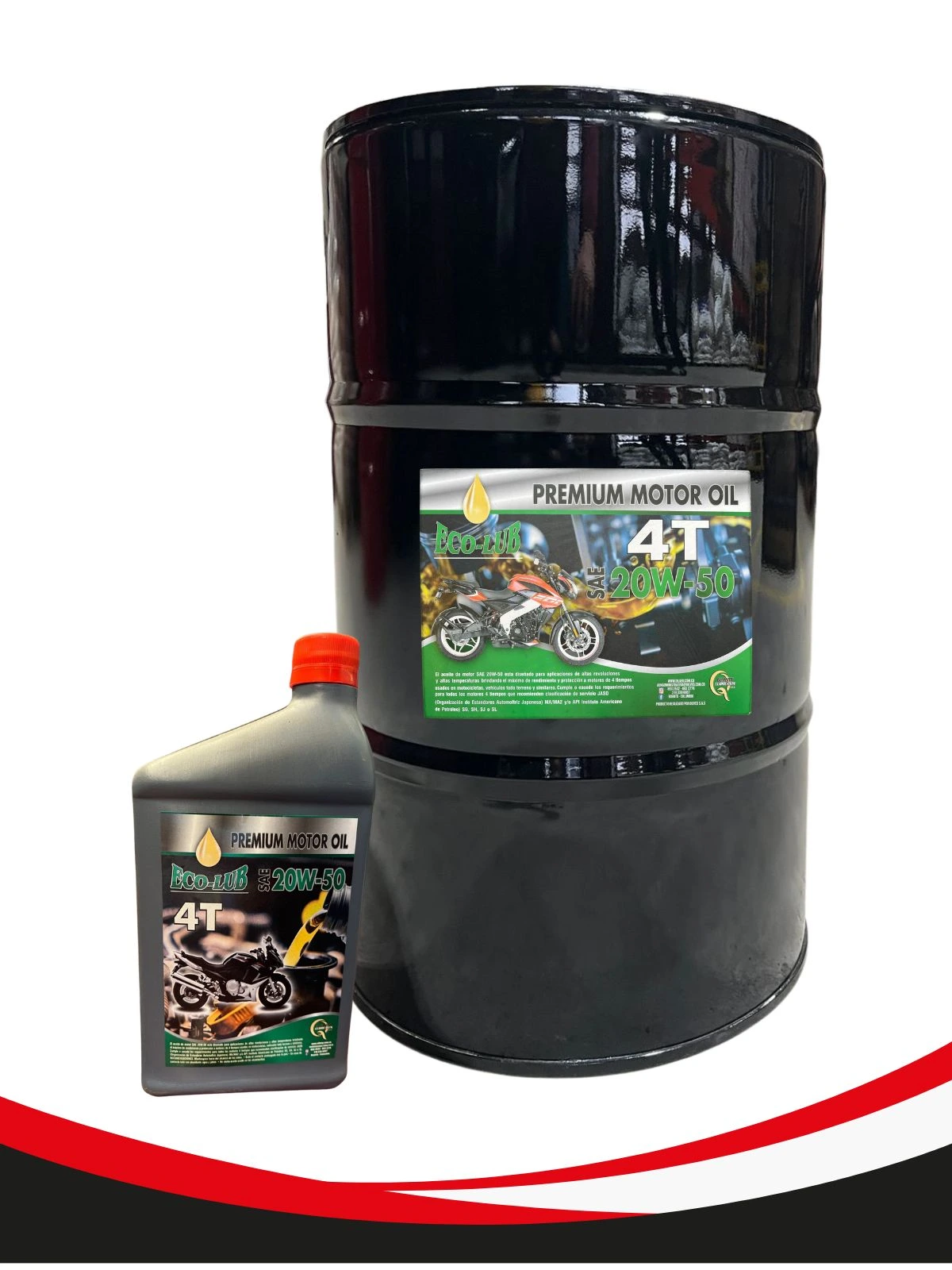 ACEITE LUBRICANTE ECO-LUB 4 TIEMPOS SAE 20W-50 