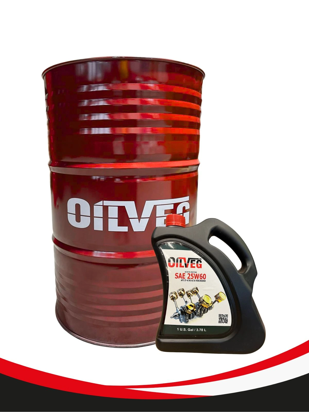 ACEITE LIBRICANTE - OILVEG STANDARD 25W60 API CF/SG ALTA VISCOSIDAD