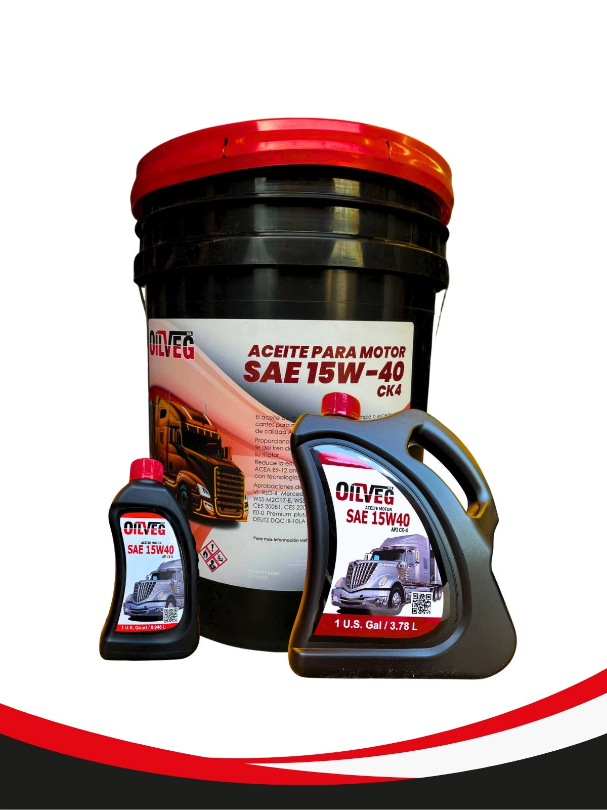 ACEITE LUBRICANTE -OILVEG PREMIUM 15W40  API CK4