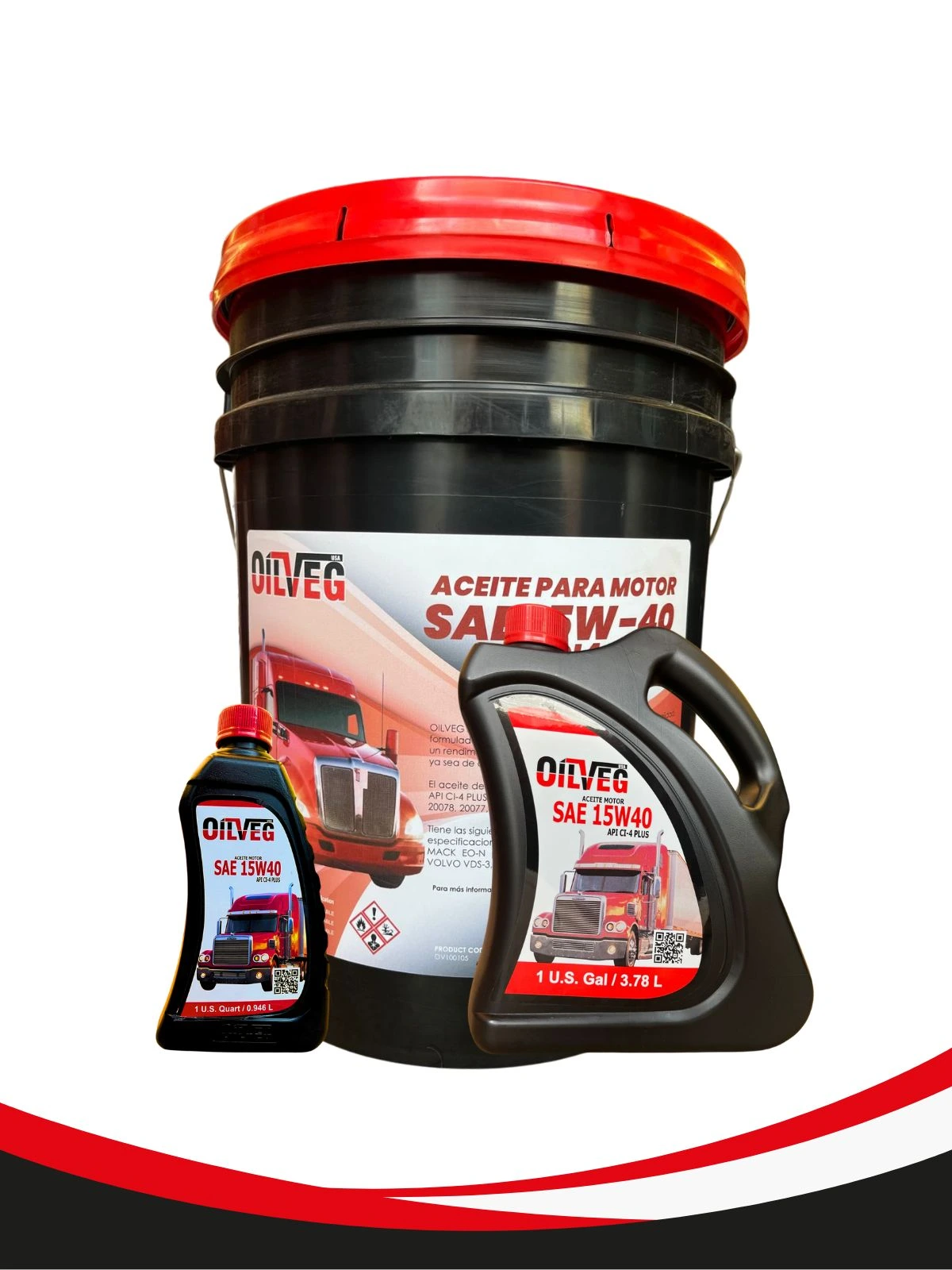 ACEITE LUBRICANTE - OILVEG PREMIUM 15W40 API CI4 PLUS