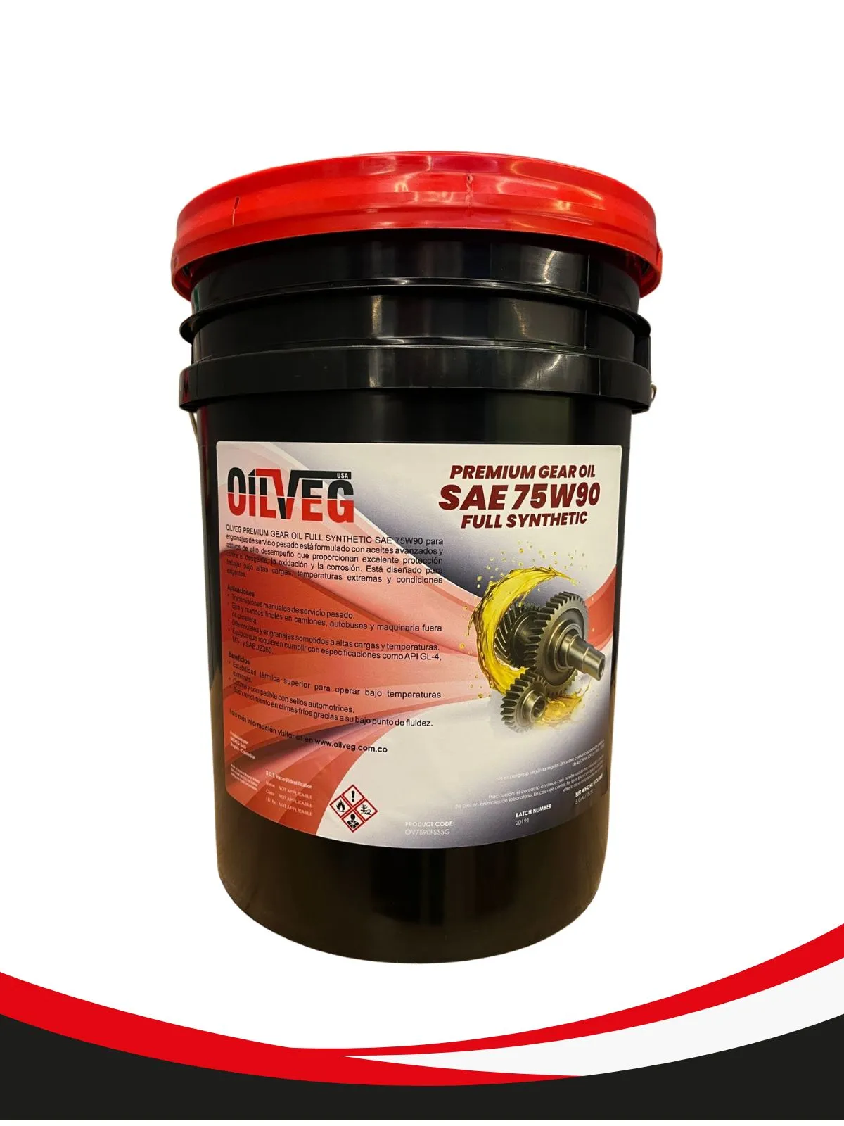 ACEITE LUBRICANTE - OILVEG PREMIUM GEAR OIL 75W90 FULL SINTETICO